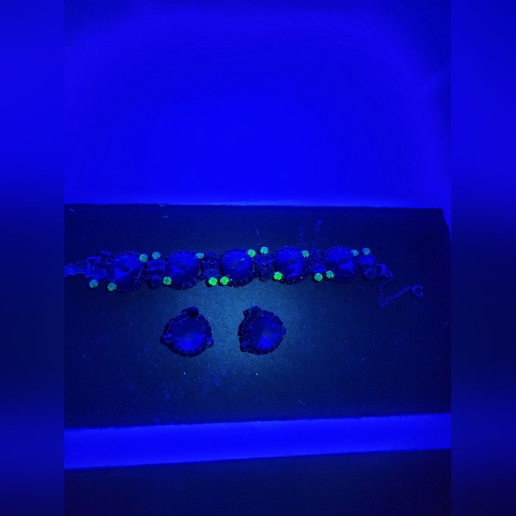 Juliana D&E Blue Green Rivaloi Margarita Rhinestone Set - Picture 12 of 14